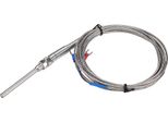 Filettatura M8, Termocoppia PT100 A Resistenza Di Platino, Sonda Da 50 Mm, Filo Del Sensore Di Temperatura 0-400 ℃ (3 M)