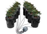 Vevor Dwc Hydroponics Grow System, Sistema Di Coltivazione Idroponica, Deep Water Culture 5-Gallon 8 Bucket, Sistema Dwc Con Pompa D'aria, Pietre D'aria E Indicatore Del Livello Dell'acqua Per Ortaggi A Foglia