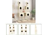 The Living Store Albero Per Gatti Con Tiragraffi In Sisal Crema 199 Cm
