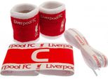 Liverpool Fc - Set Di Accessori 4-Pack Crest TA9360 (Taglia Unica) (Rosso/Bianco)