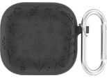 Inf Custodia Protettiva In Silicone Per Apple Airpods 4 Con Moschettone Di Bloccaggio Grigio Scuro