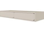 Selsey Wuwu - Comodino A Muro Con 2 Cassetti, Grigio, 110 Cm