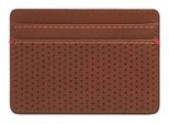 Fossil Portacarte Rennsport Card Case Medium Brown Marrone
