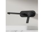 Emke Rubinetto Da Bagno 288X210X70Mm Miscelatore Monocomando, Rubinetto Per Lavabo Caldo E Freddo, Miscelatore Per Lavabo A Parete - Nero Opaco