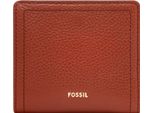 Fossil Pelle Portafoglio Logan Rfid Small Bifold Cayenne Rosso