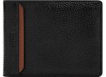 Fossil Portafoglio Huntington Bifold With Flip Id Black Nero