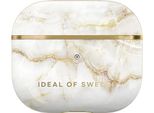 Ideal Of Sweden, Custodia Per Airpods 3 Modello Golden Pearl Marble Attraente, Oro
