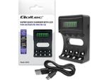 Qoltec Battery Charger For Ni Mh Type R03 Aaa R6 Aa | 1800Ma