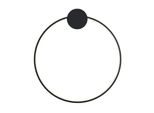 Lampada Da Parete Toolight Led App1386-Cw 40Cm Black