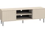 Selsey Caletto - Mobile Tv Con Ante A Ribalta, Beige, 160 Cm