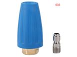 1/4" Ad Attacco Rapido Accessori Per La Pulizia Ad Alta Pressione Ugello Turbo A Spruzzo 3000 Psi 3,5"