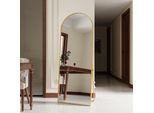 Specchio A Figura Intera 165 X 60 Cm, Specchio A Figura Intera Con Cornice In Alluminio Dorato, Specchio Da Parete, Specchio Da Appoggio Per Camera Da Letto, Ingresso, Corridoio, Decorazione Della Casa Ecc.