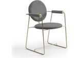 Sedia Da Pranzo Sedia Di Design Con Braccioli Arredo Moderno Sedia Imbottita