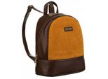 David Jones | Zaino Piccolo Da Donna, In Ecopelle, Marrone, Giallo, 25,5X29,5X12,5 Cm