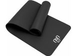 Tappetino Sportivo Premium Nbr, Tappetino Antiscivolo Per Ginnastica, Yoga, Pilates, Stretching Nero