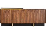 Sala Da Pranzo Set Da Pranzo Tavolo Sedie Legno 8 Pezzi Credenza Marrone