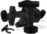 Gamba Per Mobili 125 Mm Regolabile In Altezza 115-143 Mm Plastica Nera 40X