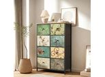 Cassettiera Retrò Proximax Con 8 Cassetti - Robusta Struttura In Acciaio, Versatile Per Camere Da Letto, Corridoi E Molto Altro Ancora Come Cassettiera In Tessuto E Torre Portaoggetti