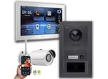 Videocitofono Ip Goliath: 1 Monitor Da 10 Pollici, Rfid, Antracite, Telecamera Wifi : Scatola Da Esterno : 10 Pollici In Bianco : 4 Connessioni Poe Tramite:: 4 Selezione Monitor Poe : 10 Pollici In Bianco Scatola Di Montaggio Per Campanelli : Scatola Da Esterno