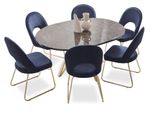 Set Da Pranzo Sedie Moderne Tavolo Tavoli 7 Pezzi Tavolo Da Pranzo 6 X Sedie Set Da Sala Da Pranzo