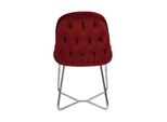Sedia Da Pranzo Rossa Sedia Da Cucina Di Design Poltrona Di Lusso In Acciaio Inox
