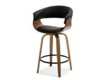 Sedia Da Bar Di Design Maite - Noce / Nero