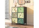 Cdglobal Cassettiera, 6 Cassetti In Tessuto Con Maniglie, Mobile Contenitore, Cassettiera, Armadio, Struttura In Metallo, Cassettiera In Tessuto Per Camera Da Letto, Per Soggiorno, Corridoio, Ufficio