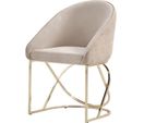 Sedia Da Pranzo Di Lusso 6X Sedie Design Tessile Metallo Sedia Contemporanea Arredamento