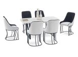 Sala Da Pranzo Tavolo 6X Sedie Design Mobili Moderni Tavolo Da Pranzo Di Lusso Nuovo