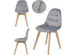 Ekspand | Sedia Da Pranzo WF1012 - Grigio Chiaro - Design Scandinavo Moderno - Imbottita E Confortevole