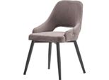 Set Di 6X Poltrone Sedia Design Metallo Tessuto Imbottitura Sedie Sala Da Pranzo Tessile