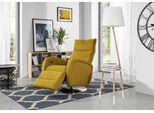 Poltrona Lounge Sedia Di Design Tappezzeria Divano 1 Posto Relax Girevole Tessuto Televisione