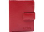 Esquire Pelle Portafoglio Viktoria 62 Wallet Red Rosso Scuro