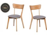 Sedia Diana Soft In Rovere, INARI26, Set Di 2