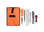 Kit Di Affilatura Per Motosega 10Pcs Set Di Strumenti Per Lime Per Motosega Guida Per Barra Di Lime