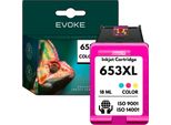 Cartuccia Per Hp 653 Xl ️️ Deskjet Ink Advantage 1275 2374 2375 2775 2776 6075 6475 ️