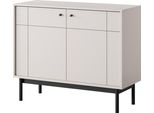 Cassettiera : 2 Ante Cashmere / Nero, 103,5 X 39 X 83,5 Cm