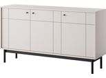 Cassettiera: Cashmere / Nero, 53,5 X 39 X 83,5 Cm