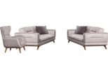 Divano Set 3+3+1 Posti Grigio Divano Mobili Di Lusso Soggiorno Divani