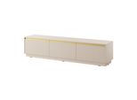 Mobile Tv A 3 Ante E 3 Ripiani - Beige Sabbia - 181,5 X 42 X 39 Cm