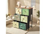 Cassettiera Retrò Proximax Con 6 Cassetti - Robusta Struttura In Acciaio, Versatile Per Camere Da Letto, Corridoi E Molto Altro Ancora Come Cassettiera In Tessuto E Torre Di Stoccaggio