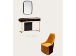 Tavolino Da Toilette Specchio Sedia Console Di Lusso Cassettiera Camera Da Letto Set Di 3 Pezzi Tavoli