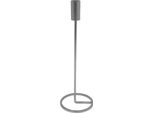 H&S Decoration | Portacandele - Portacandele - Colore Argento - 31 Cm - Glamour - 1 Pezzo