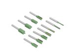 Set Di Punte Per Fresa, Punte Per Fresa Diritte, Punta Per Fresa Con Gambo Da 6 Mm, Punta Diritta A Doppia Elica, Punta Per Fresa Di Rifinitura, Punte Per Fresa In Carburo Di Tungsteno