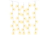 3.11 Tende A Stella Con 40 Led Bianchi Caldi - Circa 60 X 80 Cm - 5 Fili Con Timer Per Interni Ed Esterni