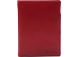 Esquire Pelle Portafoglio Viktoria Wallet Red Rosso Scuro