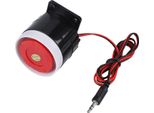 120Db Mini Sirena A Filo Rosso - 12V Dc Allarme Sonoro Per Sistema Di Allarme Di Sicurezza Domestica