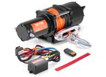 Skyshalo Argano Elettrico A Fune, Forza Di Trazione 2048 Kg, 12 V Dc Per Veicoli Fuoristrada/Utv, Con Cavo Sintetico A 12 Fili (Φ1/4 Di Pollice X 39 Piedi), Guida Del Cavo In Alluminio, Telecomandi