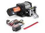 Skyshalo Argano Elettrico A Cavo, Forza Di Trazione Di 3000 Lb, 12 V Dc Per Atv/Utv, Con Cavo D'acciaio Da Φ3/16 Di Pollice X 39 Piedi, Guida Del Cavo A Rulli, Telecomando Del Cavo, Resistenza All'acqua IP55, Ideale