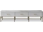 Cassettiera Di Design Credenza Bassa Mobile Laterale Soggiorno Scaffale Metallo Lusso